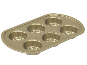 6 Cup Rose Cake Pan