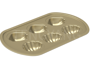 6 Cup Shell Cake Pan